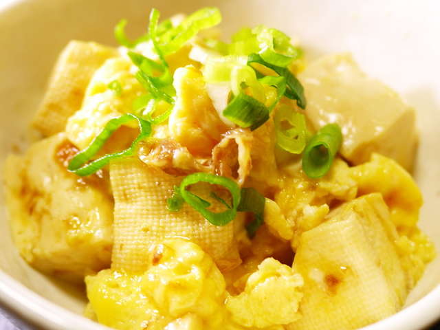 もう一品欲しい時に!木綿豆腐と卵の甘辛煮
